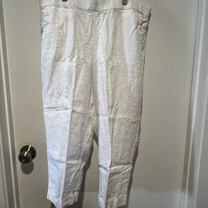 🛍️ Charter Club Cream Linen Luxury Blouse